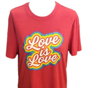 MENS Love is Love Red tee size Medium.